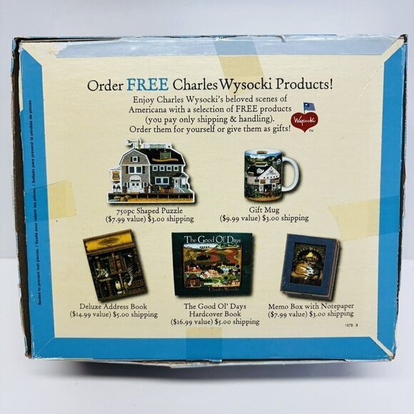 Charles Wysocki Americana bears ASHLEY AND GRIMES 1000 pc puzzle 2006 COMPLETE - Picture 4 of 5